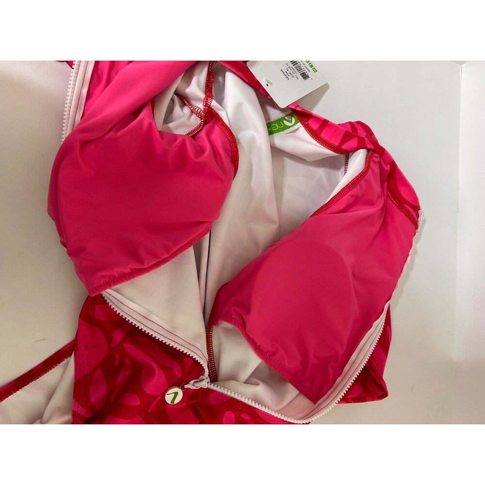 NWT $112‎ Next By Athena size XL Long Sleeve Zip One Piece Swimsuit Scuba Resort - Picture 14 of 16